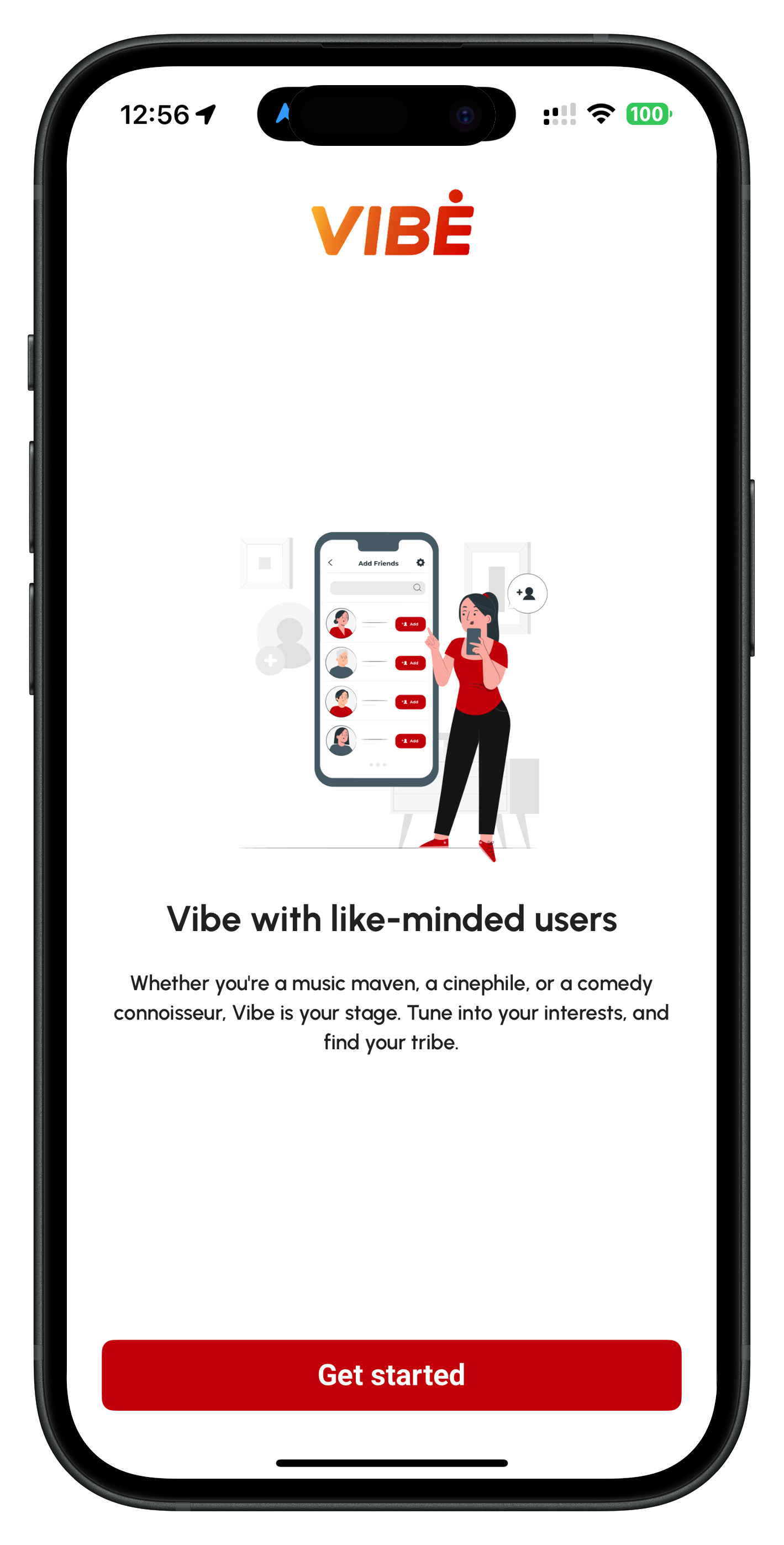 VIBE App Screenshot 1